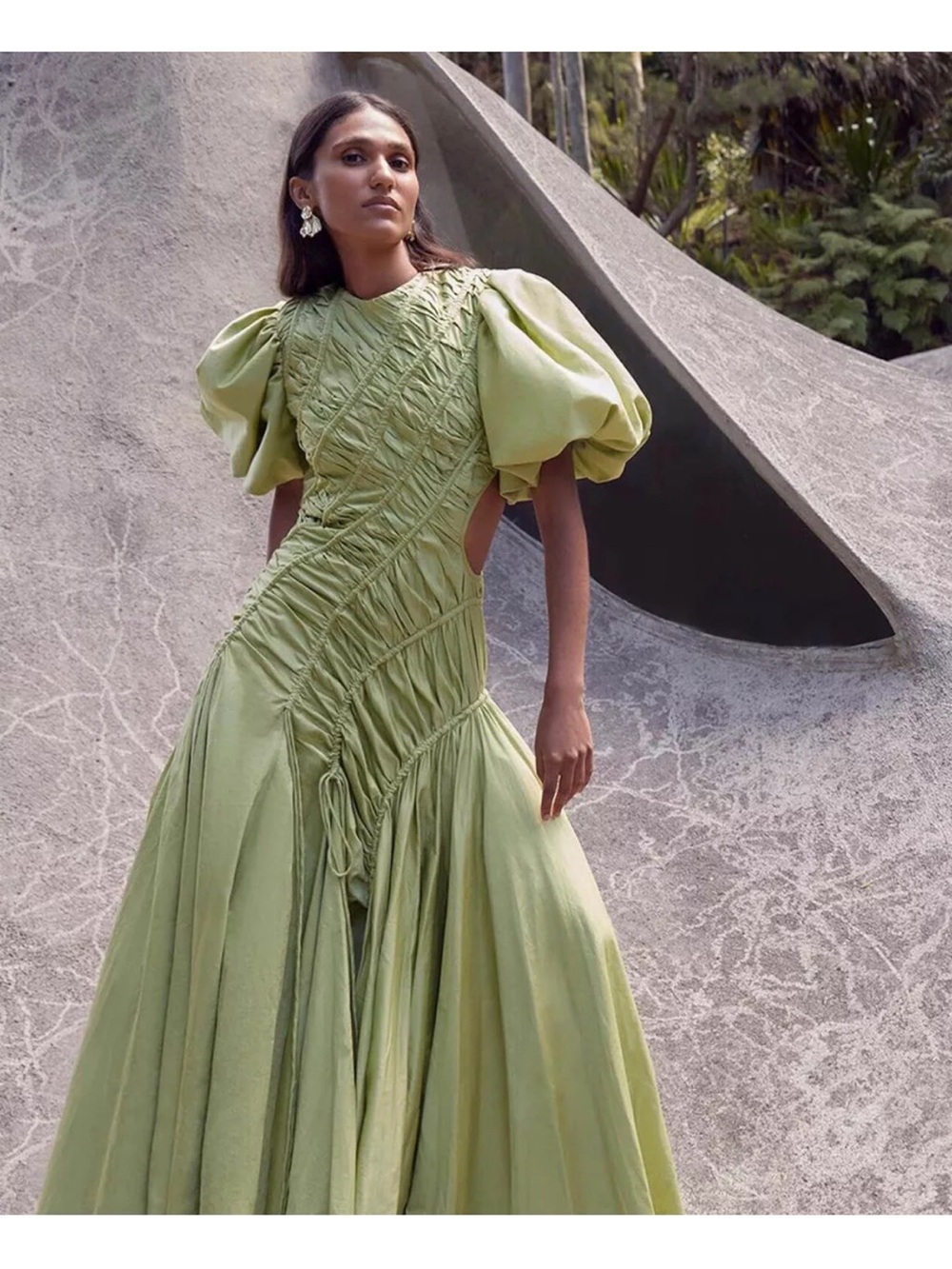 Aje Siren Midi Drawstring Dress - Picture 9 of 12